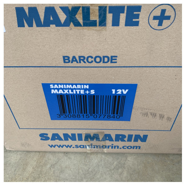 Sanimarin Maxlite+s 12V συμπαγής θαλάσσια ηλεκτρική τουαλέτα