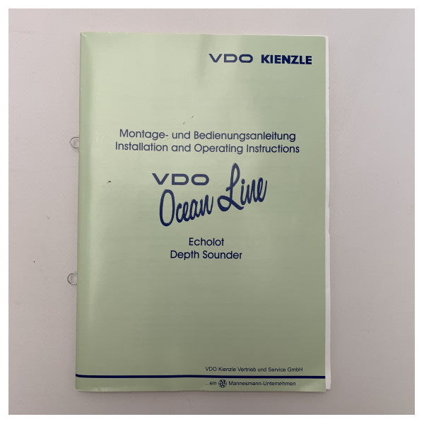 VDO Ocean Line 85 mm Black Depth Indicator Package-N01-400-328