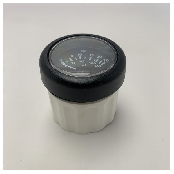 VDO 0-30 bar musta pyöreä painenäyttö 24V - N02-124-538 - N02-124-538