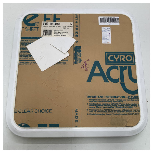 Bomar fyrkantig öppningsbar aluminiumlucka vit 470 x 470 mm - N1080-10PX-KWHT