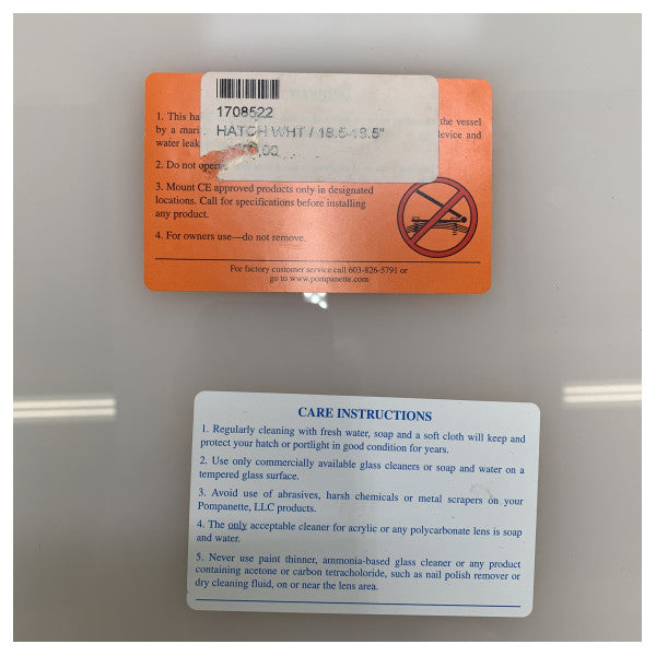 Bomar fyrkantig öppningsbar aluminiumlucka vit 470 x 470 mm - N1080-10PX-KWHT