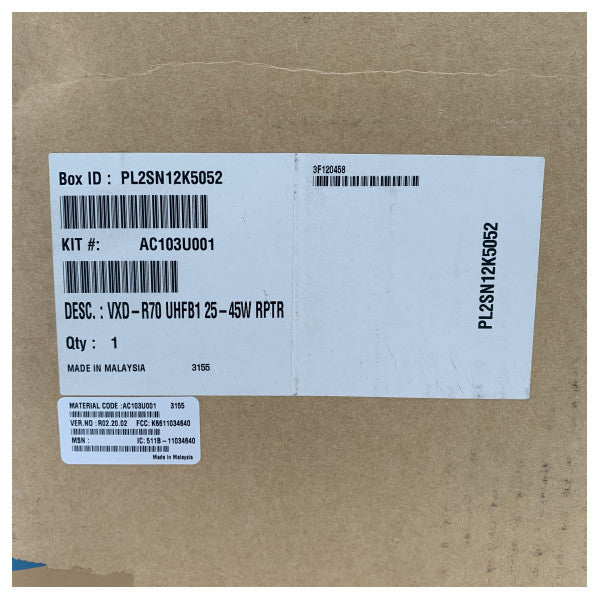 Unidade repetidora digital de estação de base de 16 canais Vertex VXD-R70