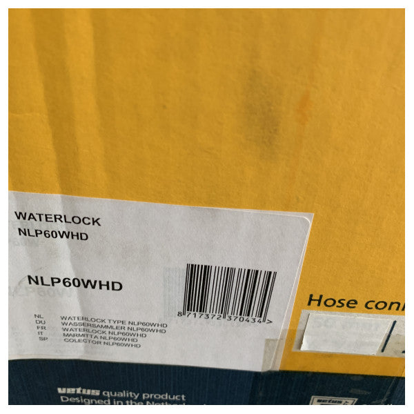 Vetus NLP60WHD cierre hidráulico de escape - silenciador 60 mm