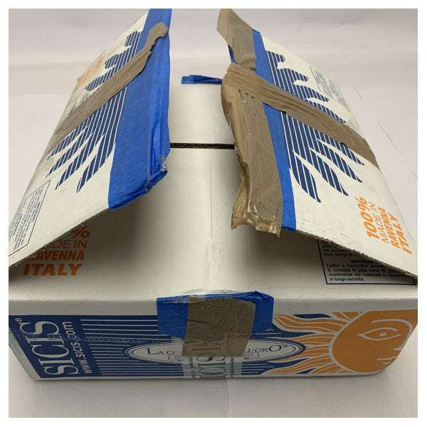 Sicis Glass Mosaic Tiles for Marine Use – Durable Blue-Green with Gold Accents, 15x15mm