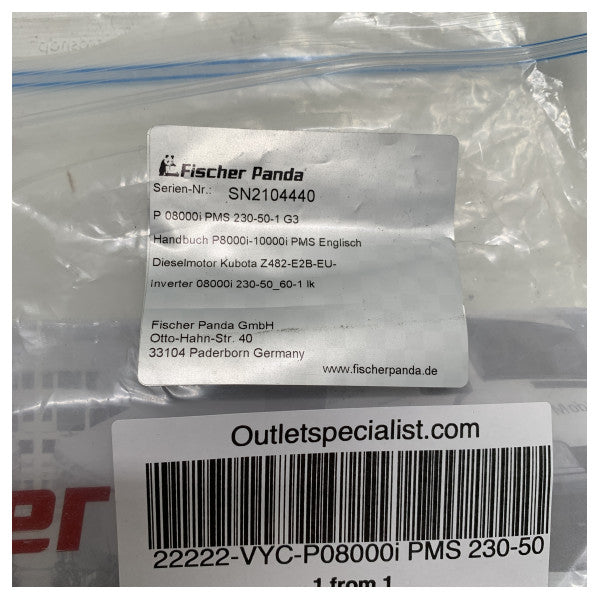 フィッシャー・パンダ P08000i PMS 230-50 ハードカバー・マニュアル