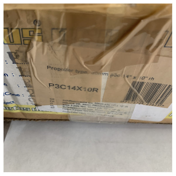 Vetus P3C14X10R 3-siipinen 14 x 10-tuumainen RH 25 mm potkuri (RH)