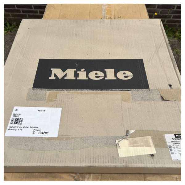 Plaque de recouvrement Miele en acier inoxydable pour PG8056