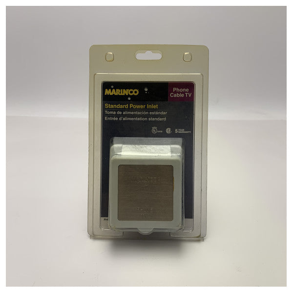 Marinco hvid plast Telefon | TV landindgang - PH6574TV