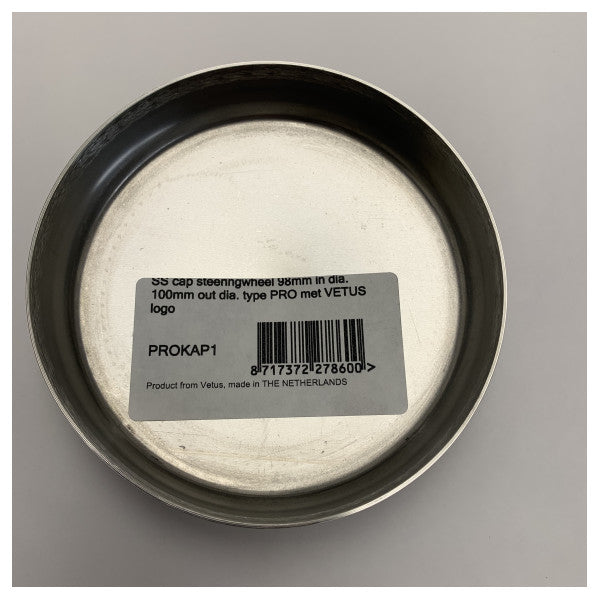 Vetus PROKAP1 ステンレス製ステアリングホイールナットカバー 100 mm