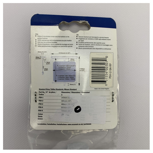 Oceanair Portshade Roller Blind White-PSH-2-W-RP