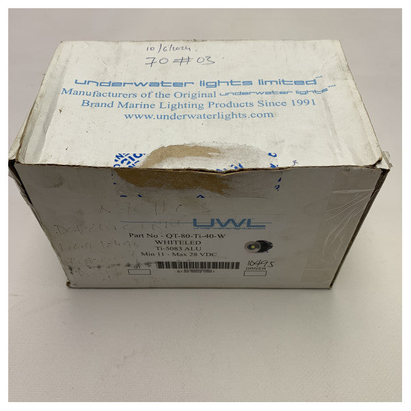 KÄYTETTY Qtled Tru-Hull vedenalainen valaistus sininen - QT-80-Ti-40 - QT-80-Ti-40