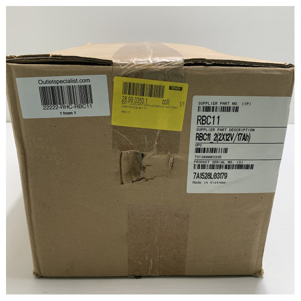 Reemplazo de cartucho de batería APC - RBC11