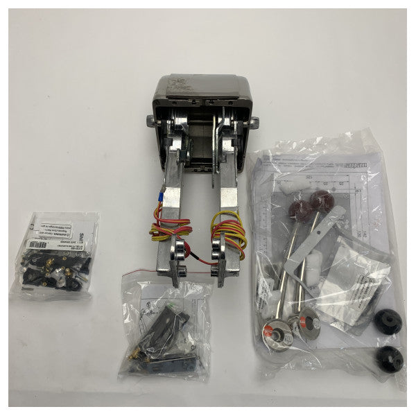 Vetus RCTOPTS двойни лостове за дистанционно управление на двигателя от неръждаема стомана