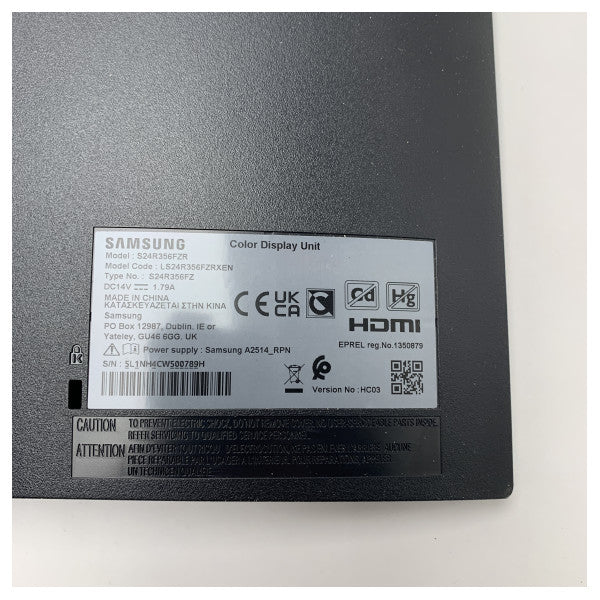 Samsung S24R356FZR 27-Zoll-Computermonitor schwarz