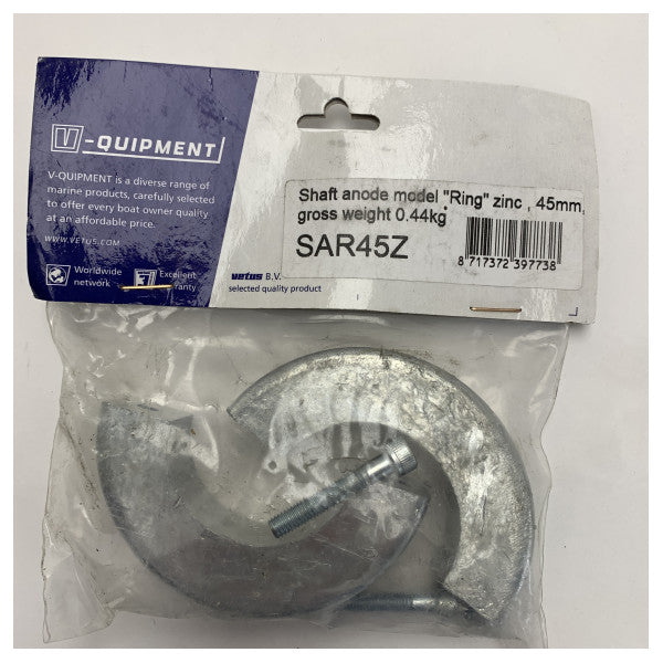 Vetus SAR45Z 45 mm propeller shaft anode zink