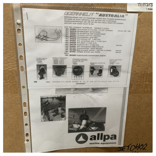 Oceanhelm Australia steering pedestal steering kit - SETOH02