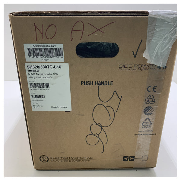 Sleipner Side Power SH320 320 KGF 300 mm 油圧トンネルスラスター - SH320/300TC-U16