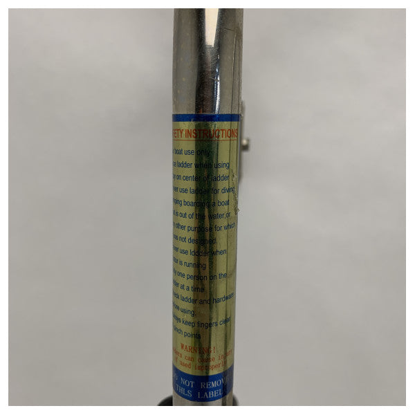 Drabinka kąpielowa Vetus SLFB3A składana stal nierdzewna 3 stopnie