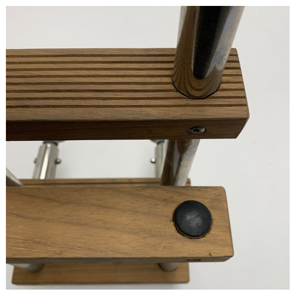 Vetus SLFM4A badestige foldbar 4 trin med teak