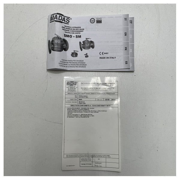 Madas ryckhandtag på/av-ventil SM06