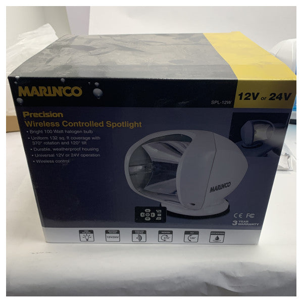 Marinco Precision Remote Controlled Searchlight SLR-2 White 24V