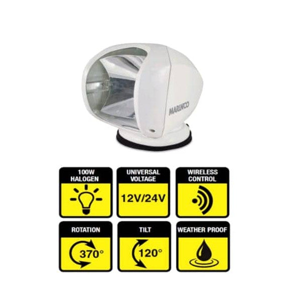 Marinco Precision sähkövalaisin 24V | 100W - SPL-24W - SPL-24W