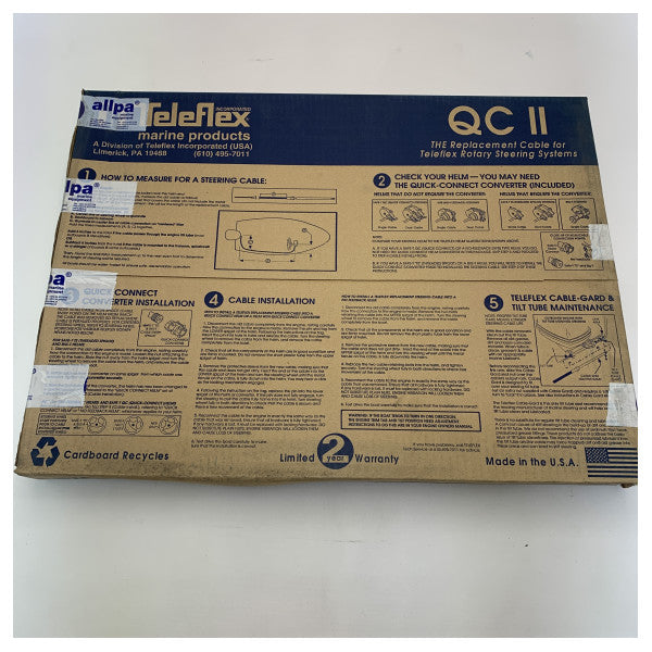 Seastar Dometic Teleflex SSC72 6 ft Magna tal-istering tal-kejbil