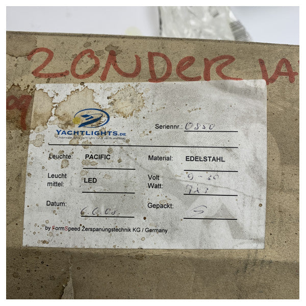 Vetus STELLA undervannslampe i rustfritt stål 12/24V