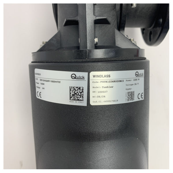 Quick TB3 Stainless Steel Electric Capstan 1000W 24V - 130 mm - TB3 P 1024