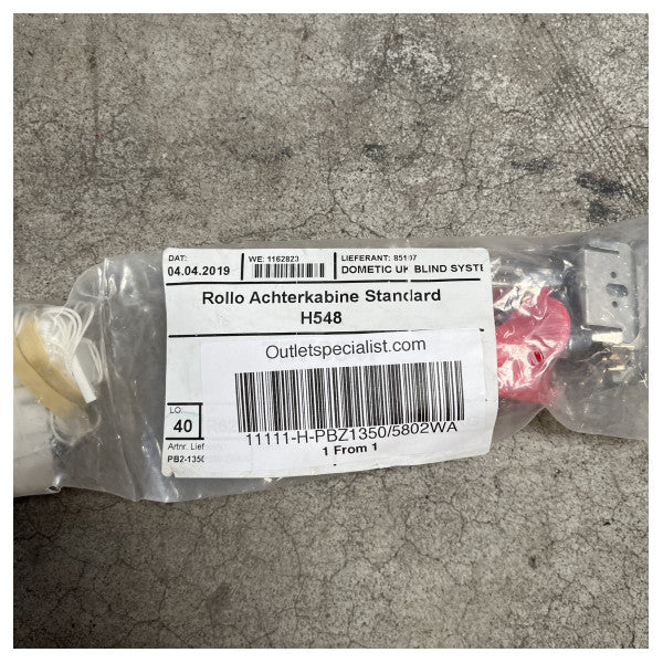 Рулонна штора для морської каюти OceanAir Hanse H548 - 1350 x 580 мм - PBZ1350/5802WA