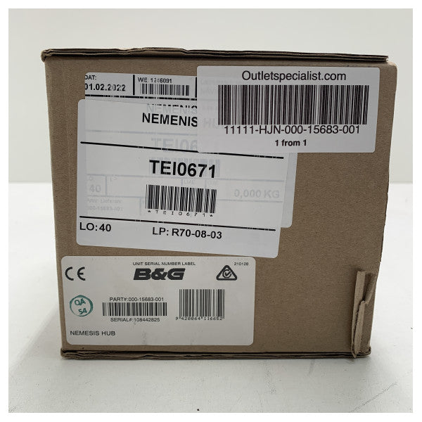 Koncentrator dystrybucji wyświetlacza B&G Nemesis Ethernet 12V - 000-15683-001