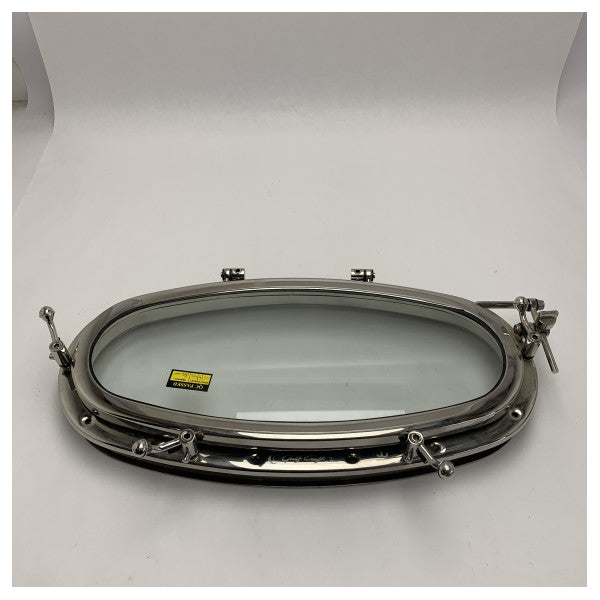 Tempesta T02 oblò ovale apribile 500 x 200 mm in acciaio inox