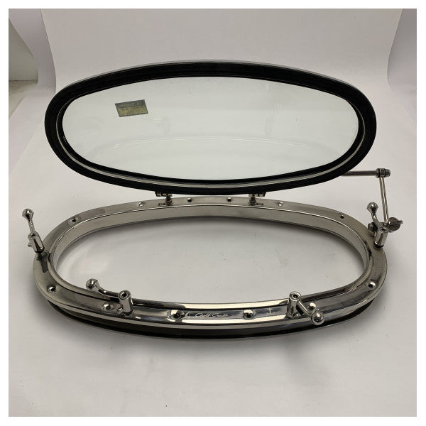 Tempesta T02 oblò ovale apribile 500 x 200 mm in acciaio inox