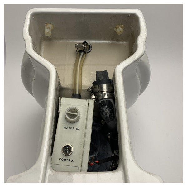 Toilette marine électrique Vetus TMW24Q sans couvercle, siège et contrôleur