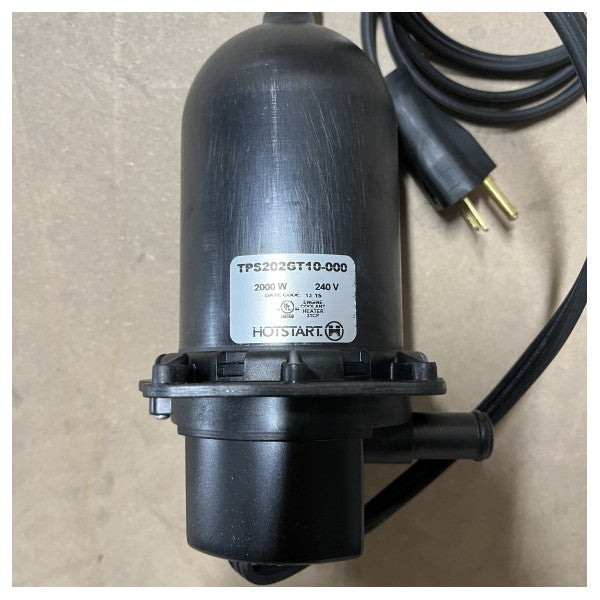 Нагревател за охлаждаща течност за морски двигатели 2000W 240V - издръжлив антикорозионен нагревател за двигател на лодка с автоматичен термостат