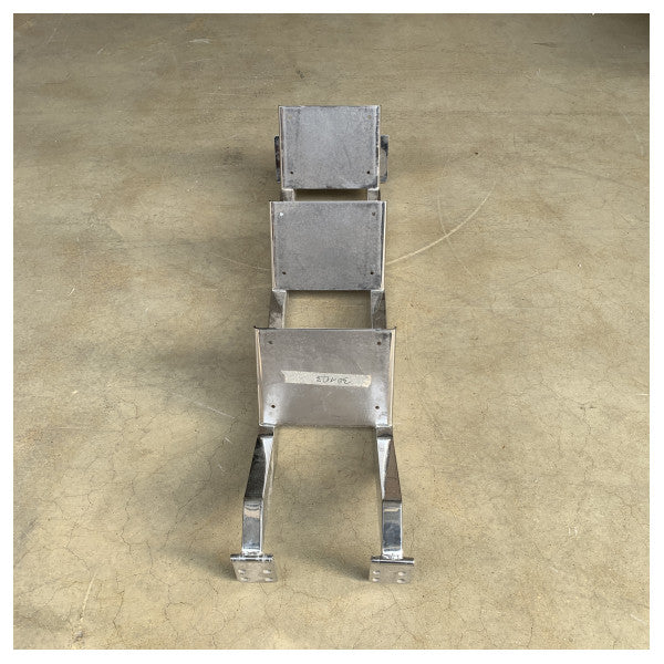 Kokoontaitettava ruostumattomasta teräksestä valmistettu 3 portainen portaikko - 85 cm