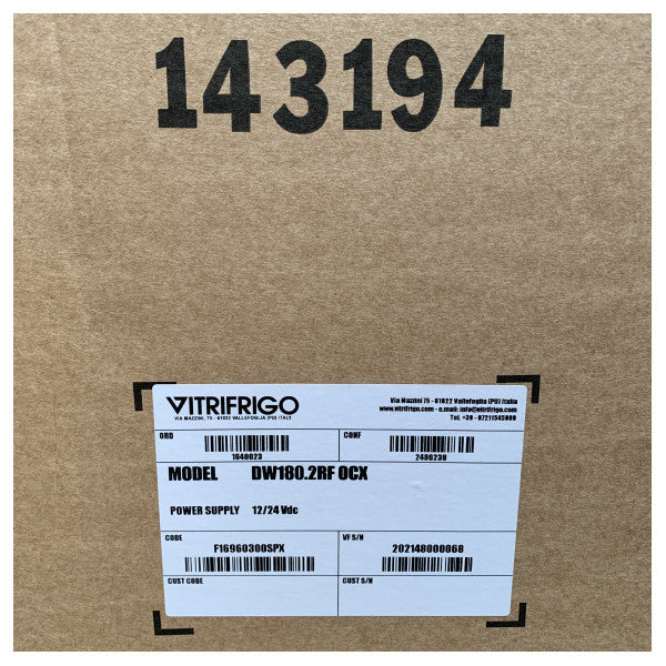 Vitrifrigo DW180.2RF OCX 180L Kompressor kjøleskap | Fryser 12/24V