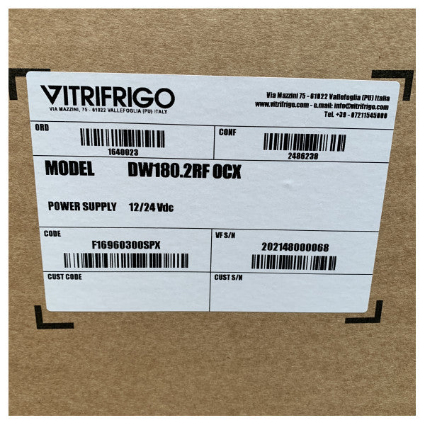 Vitrifrigo DW180.2RF OCX 180L Kompressor kjøleskap | Fryser 12/24V