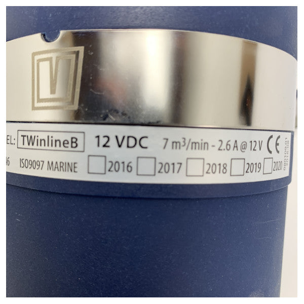 Вентилатор за извличане Vetus TWINLINE in-line 102MM 12V