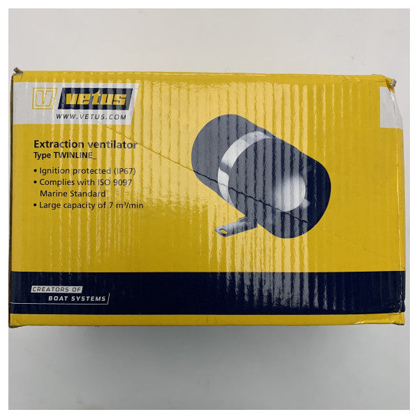 Вентилятор Vetus TWINLINED 24V рядний 102 мм
