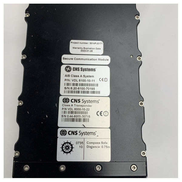 Sistema de transponder AIS CNS VDL-6000 AIS Classe A - 6100-20-11