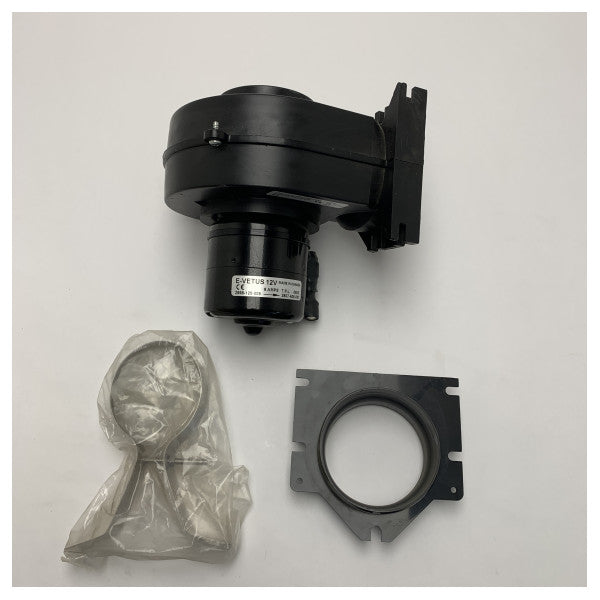 Vetus VENT7612A черен вентилатор за машинно отделение D76 mm 12V