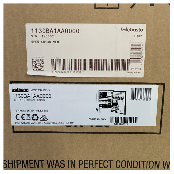 アイソサーム・クルーズ C130 ドリンク 130L ステンレス製コンプレッサー冷蔵庫 12/24V