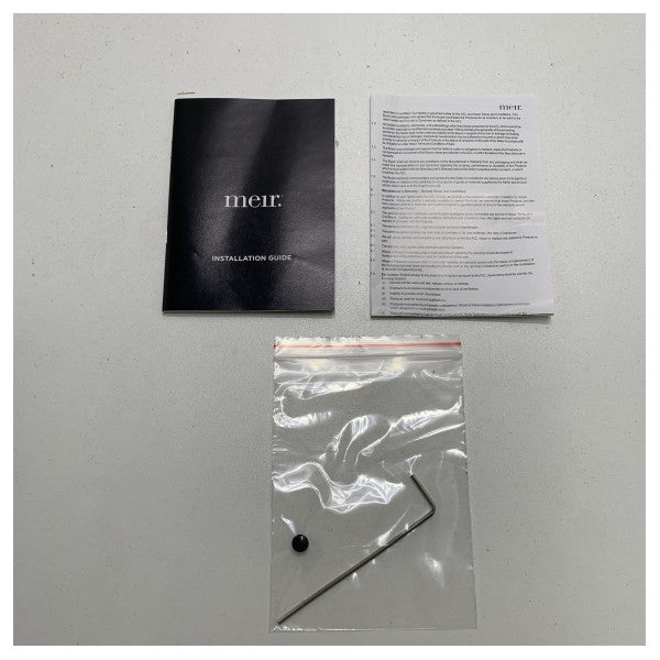 Meir τετράγωνο μαύρο τοίχο ζεστό | κρύο μίκτη ντους - MW01