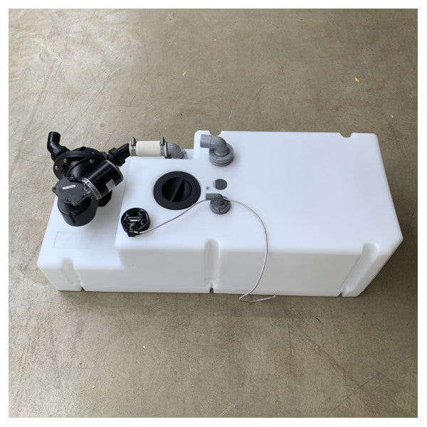 Vetus WWS12024B 120L 排水タンクシステム 24V ポンプとセンサー付き