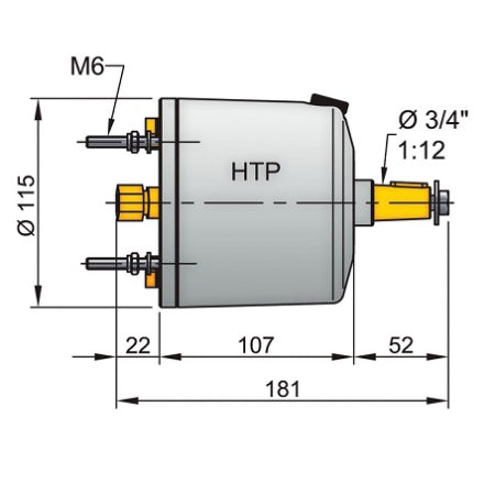 Pompa idraulica per timone Vetus HTP4210 usata