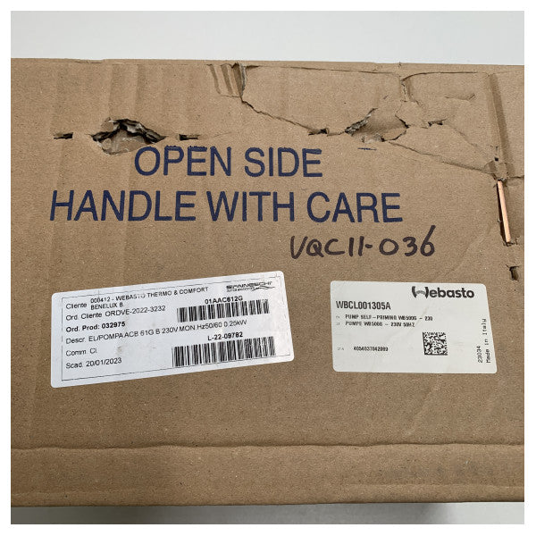 Gianneschi Webasto WB500G pompa acqua raffreddamento aria condizionata 30L/min 230V - WBCL001305A