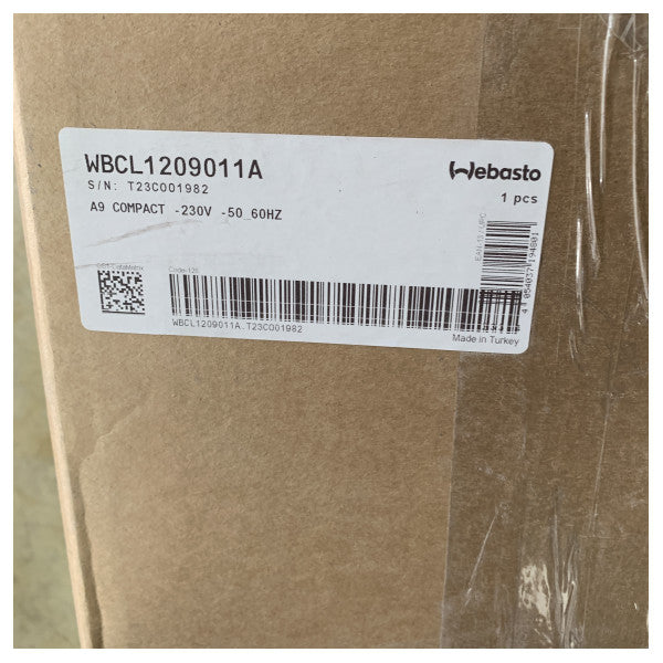 Webasto A9 9000 BTU kompakt maritim luftbehandler - 230V - 50/60Hz - WBCL1209011A