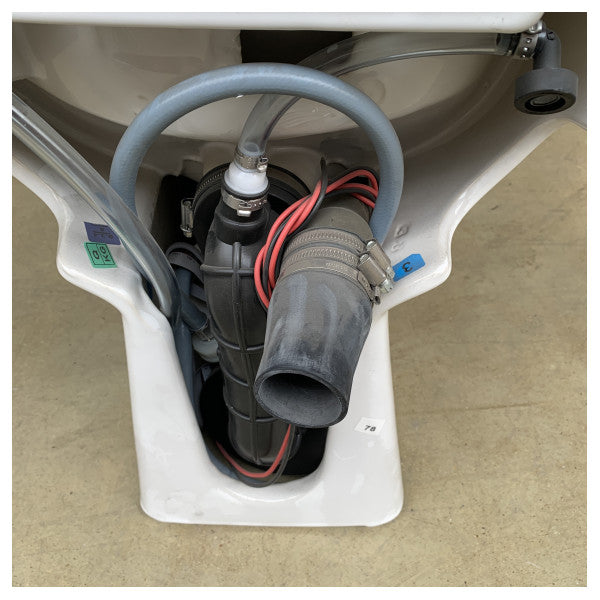 Електричний морський унітаз Vetus WC24S2 24V білий | низьке споживання води