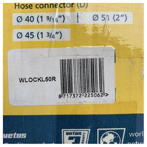 Vetus exhaust waterlock | silencieux 50 mm - WLOCK50R